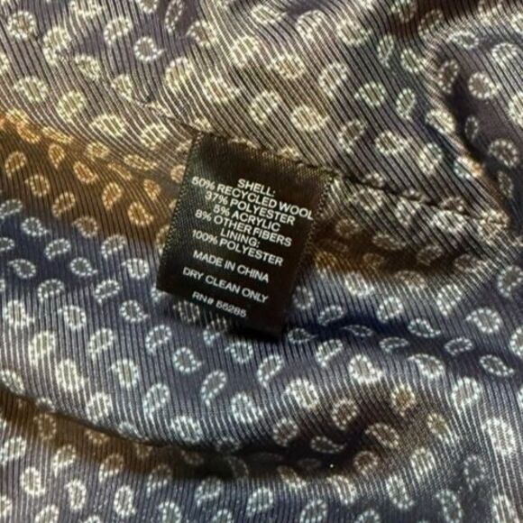 Express Wool Blend Womens Size XS Herringbone Tweed Coat Jacket Overcoat Dressy - Picture 4 of 8